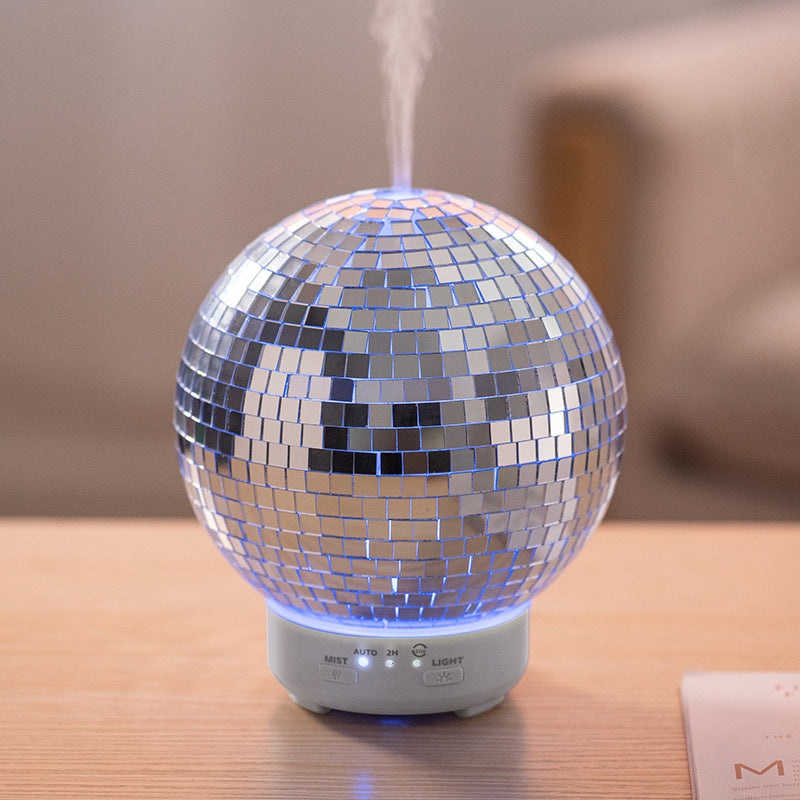 Creative Rotating Laser Ball Aromatherapy Machine Home Desktop Humidifier Simulated Smoke Ring Flame Aromatherapy Machine - V.I.P Digital Presence