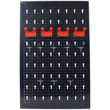 4-foot metal garage nail board tool rack with 3 nail board wall mounted tools for storing nail boards, black - V.I.P Digital Presence