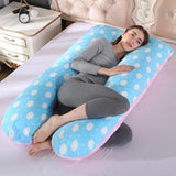 Almohada de embarazo, ropa de cama, almohada de cuerpo entero para embarazadas, cómoda almohada en forma de U, almohadas largas de apoyo para dormir de lado