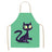 Cat Kitchen Aprons For Women Cotton Linen Bibs Household Cleaning Pinafore Home Cooking Apron kids kitchen barber - V.I.P Digital Presence