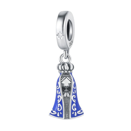 S925 sterling silver pendant beads, religious symbol, Virgin Mary pendant suitable for Pan family bead bracelet - V.I.P Digital Presence