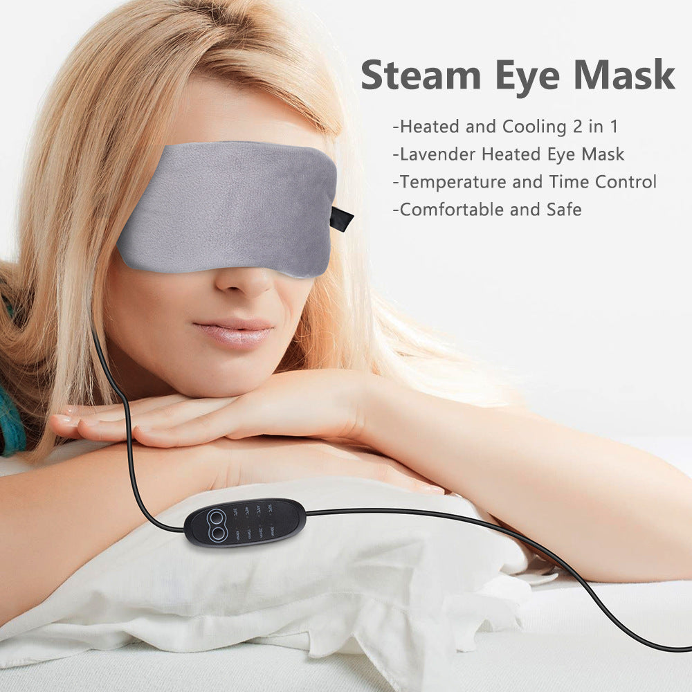 Lavender Steam Hot Compress Eye Mask USB Constant Temperature Cold And Hot Compress Shading Eye Mask - V.I.P Digital Presence