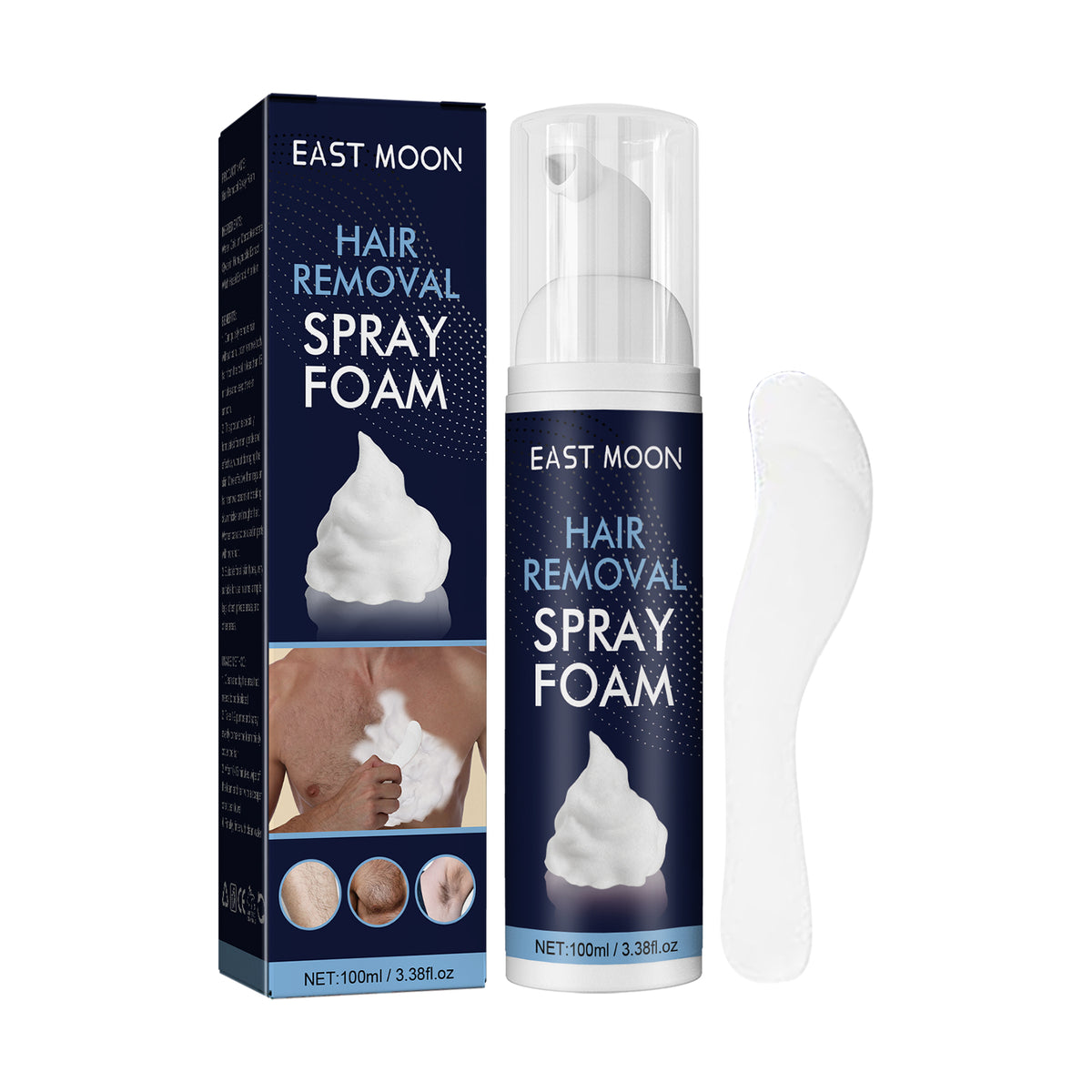 Espuma depilatoria en spray para hombres, piernas, axilas, pecho, limpieza suave, depilación rápida en spray