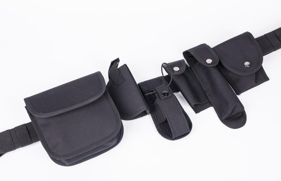 7 pcs Tactical Duty Belt Black Law Enforcement Hutning Equipment System Waist Gun Holster Flashlight Pouch set - V.I.P Digital Presence