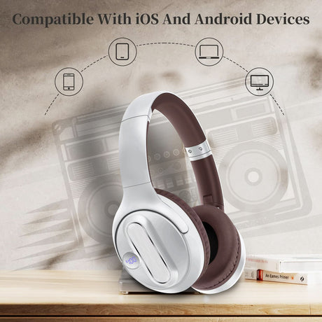 AKZ-13b American retro wireless Bluetooth headset with battery display and long battery life - V.I.P Digital Presence