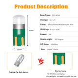 10PCS T10 W5W Led 3030 1SMD Wedge Bulb Auto Dome Reading Car Light Sidemarker Sidelight Parking Lights 194 168 Lamp Bulbs - V.I.P Digital Presence
