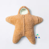 Baby hugged by starfish, lamb plush split leg sleeping bag with cotton clip, thick and warm baby sleeping bag, anti kick quilt, - V.I.P Digital Presence