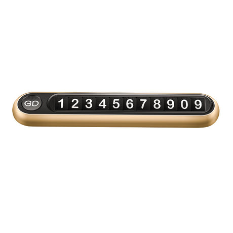 Parking Plate Button-Type Parking Number Plate Aluminum Alloy Temporary Parking Card Original Gift Moving License Plate - V.I.P Digital Presence