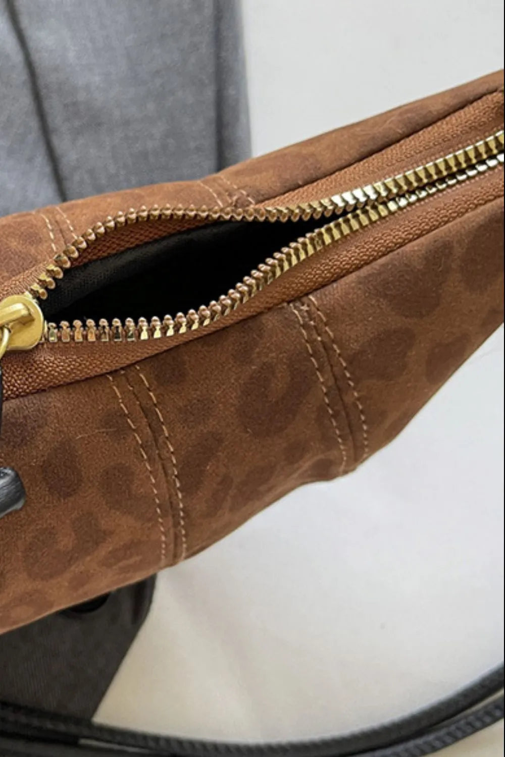 PU Leather Strap Suede Shoulder Bag - V.I.P Digital Presence