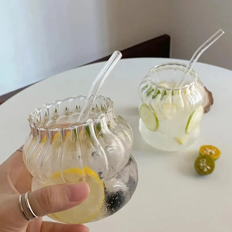 Thickened high borosilicate glass cup household transparent double-layer heat-resistant fruit juice cup - V.I.P Digital Presence