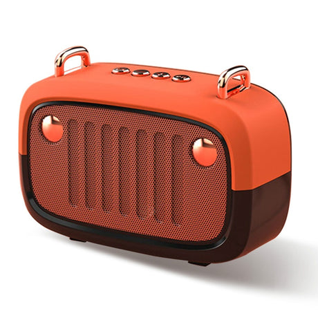 Cool Vintage Portable Bluetooth V5.0 Speaker Long Worktime Outdoor Loudspeaker Support TF Card/U Disk/FM Wireless Subwoofer - V.I.P Digital Presence