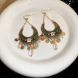 Rhinestone Resin Alloy Dangle Earrings - V.I.P Digital Presence