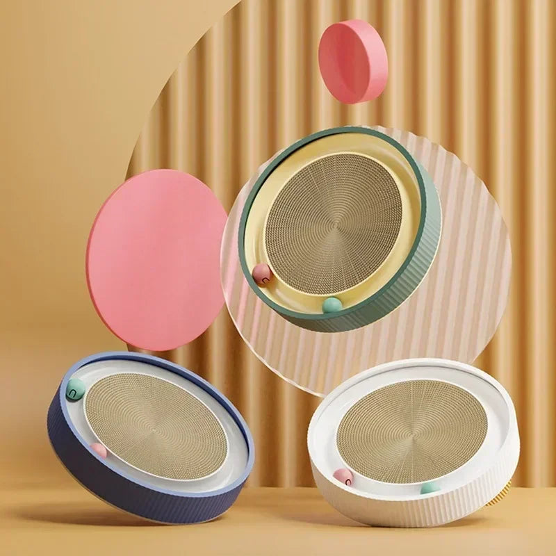 Multi Function Round Cat Scratching Board with Ball Toy Cat Scratcher Funny Sharpen Nails Scraper Can Replace Nest for Cats - V.I.P Digital Presence