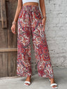 Printed Wide Leg Pants - V.I.P Digital Presence