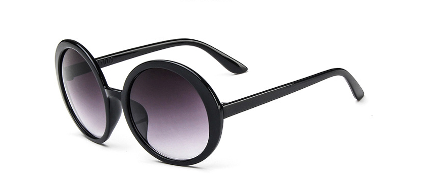Vintage Small Round Sunglasses Luxury Brand Black Plastic Frame Sun Glasses Female Shades - V.I.P Digital Presence