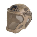 Lightweight EVA tactical helmet for hunting, airsoft, etc. Steel mesh mask included, good for cosplay. - V.I.P Digital Presence