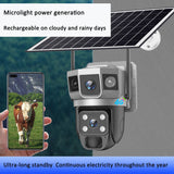 V380PRO-9 Solar powered WiFi Outdoor Waterproof Ball Machine HD Monitoring Camera Remote Uninterrupted Power - V.I.P Digital Presence