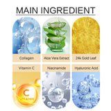 24k Gold Eye Mask, Fading Fine Lines And Dark Circles Moisturizing And Firming Eye Mask