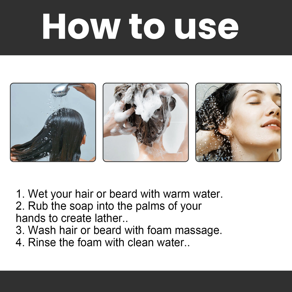 Black Hair Soap, Repair Black Hair Massage Moisturizing Hair Cleansing Soap - V.I.P Digital Presence