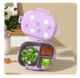 Cartoon cute small fresh microwaveable compartment insulation lunch box fresh-keeping box - V.I.P Digital Presence