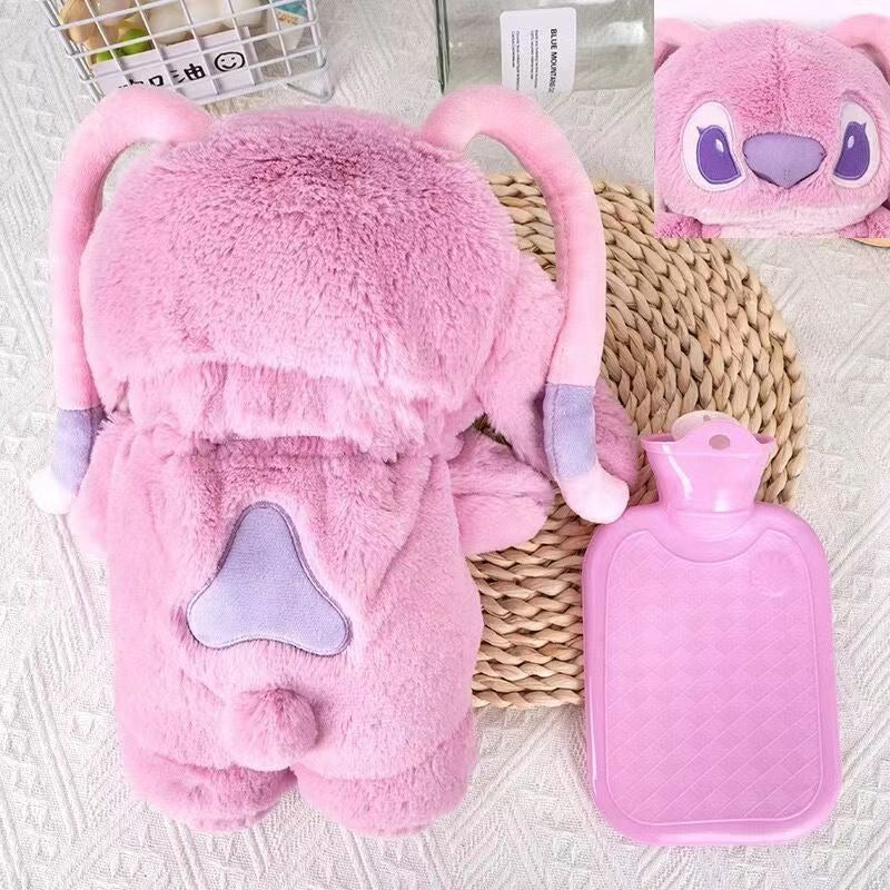 New Internet celebrity cartoon doll hot water bottle plush doll hand warmer water-filled hand warmer bag for girls hand warmer gift - V.I.P Digital Presence
