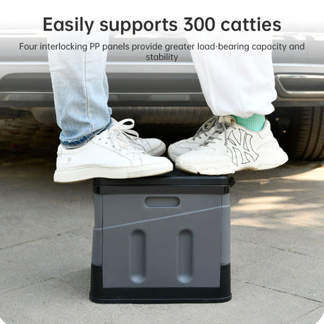 Portable folding camping toilet: adult/child use, self-contained, with lid and seat. - V.I.P Digital Presence