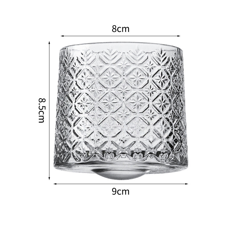 Hand drawn rotating glass cups multiple multi-purpose whiskey glasses rotating glass cups - V.I.P Digital Presence