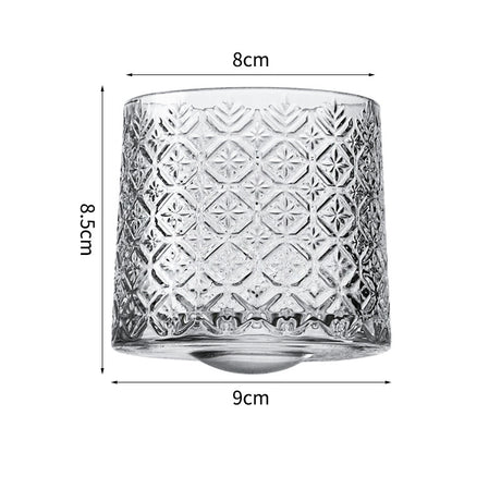 Hand drawn rotating glass cups multiple multi-purpose whiskey glasses rotating glass cups - V.I.P Digital Presence