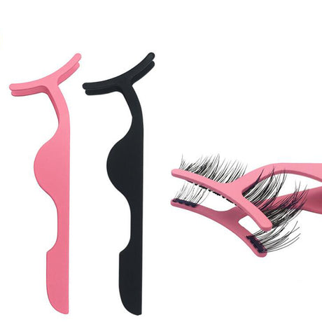 False Eyelash Tweezers Fake Eye Lash Applicator Eyelash Extension Curler Nipper Auxiliary Clip Clamp Makeup Forceps Tools - V.I.P Digital Presence