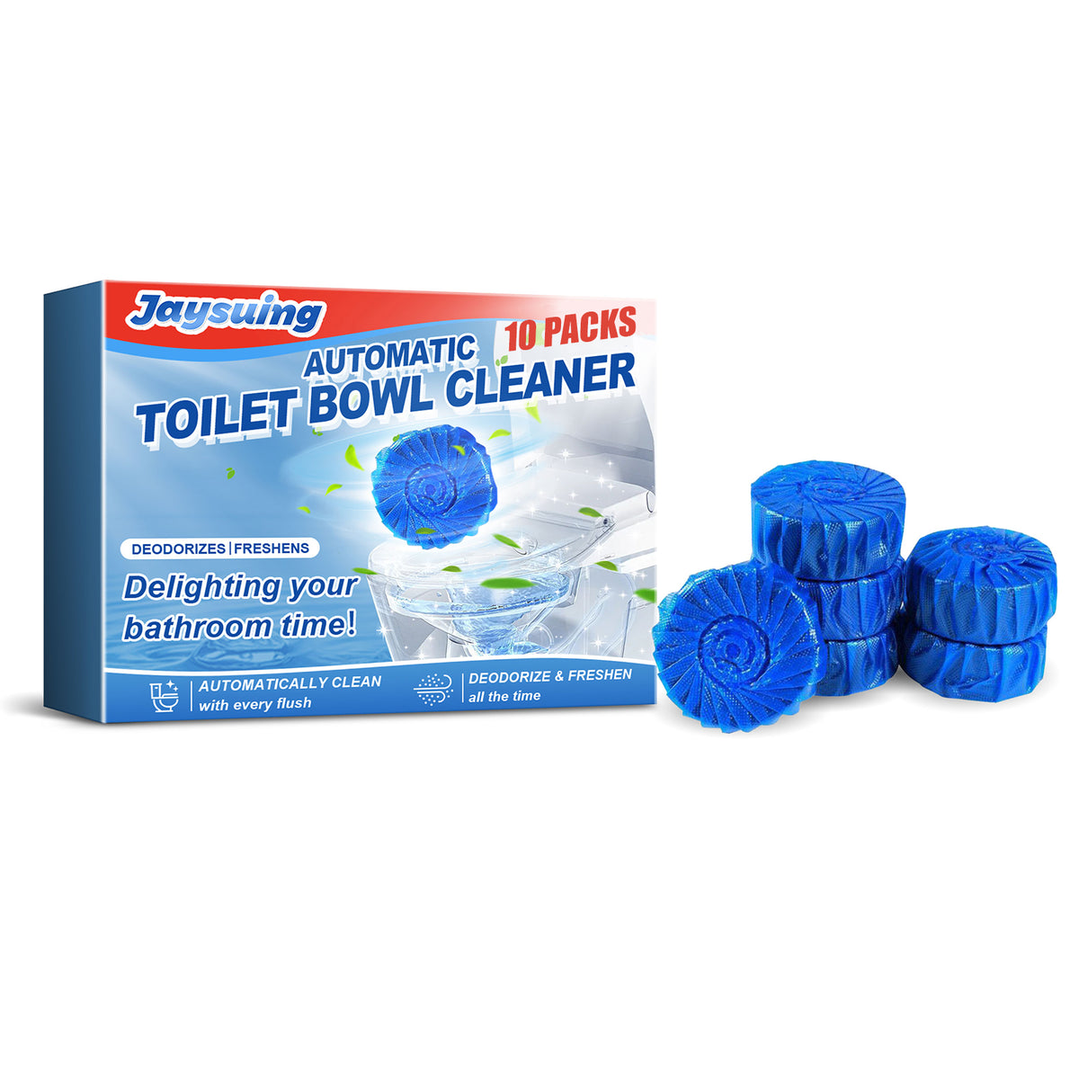 Automatic Toilet Bowl Cleaner, Household Descaling Deodorizing Deodorizing Odors Fresh Toilet Cleaning Block - V.I.P Digital Presence