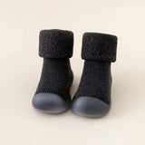 Baby walking shoes in autumn and winter with plush and thickened soft soles, non slip, pure cotton floor socks for both boys and girls to keep warm - V.I.P Digital Presence