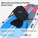 Adjustable padded seat for kayaks, paddleboards, canoes, with backrest, suitable for kayak, canoe, rafts, fishing. - V.I.P Digital Presence