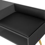 Modern Shoe Storage Bench with Hidden Storage and Upholstered Cushions for Bedside, Living Room and Entryway (Gray) - V.I.P Digital Presence