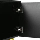 U-Can modern TV stand is suitable for TVs under 75 inches and comes with a storage cabinet top marble pattern and circular stand - V.I.P Digital Presence