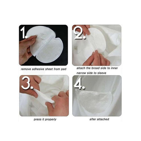 100pcs 50 Packs Summer Armpit Sweat Pads Underarm Deodorants Stickers Absorbing Disposable Anti Perspiration Patch - V.I.P Digital Presence