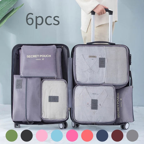 Travel storage bag 6-piece set waterproof clothing sorting bag bags Travel storage bag 6-piece set - V.I.P Digital Presence
