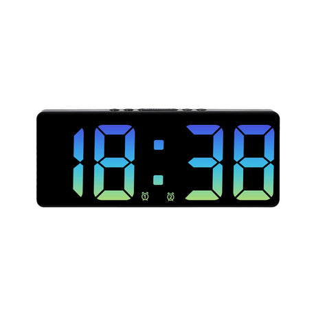 Multifunctional LED Digital Clock: Features number display, color nightlight, temp, calendar, alarm. Large size, backlit, great - V.I.P Digital Presence