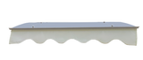 GarLUGH DA4734W Series Door Window Awning Made of 0.137 Inch Thick Crystal Solid Polycarbonate Sheet in size of 47" Wide x 34" - V.I.P Digital Presence