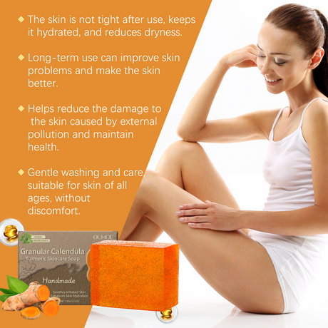 Calendula Turmeric Skin Care Soap Gently Cleans Pores And Moisturizes And Nourishes Skin And Body Bath - V.I.P Digital Presence