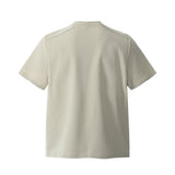 Zipper Design Heavyweight Short Sleeve T-Shirt Men's Loose Round Neck Half Sleeve Tee - V.I.P Digital Presence