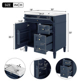 30 inch bathroom vanity with top sink, storage cabinet with 2 drawers and 1 drawer, single sink bathroom vanity - V.I.P Digital Presence