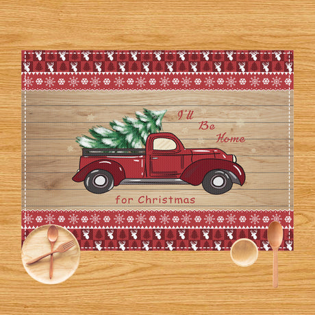 New Christmas dining mat table decoration anti fouling and heat-insulating Western style mat - V.I.P Digital Presence