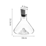 1500ML Hand - blown Crystal Wine Decanter with Built - in Aerator Pourer, ideal for red wine. - V.I.P Digital Presence