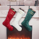 Christmas stockings Christmas gift bags Christmas candy bags gold foil embroidered socks three styles of long socks - V.I.P Digital Presence