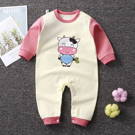 2024 Spring Autumn 0-2 Years Old Baby Romper Baby Jumpsuit Boys Girls Long-sleeved Trousers Newborn Romper Climbing Clothes - V.I.P Digital Presence