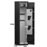 3-4 rifle and handgun safes, quick fingerprint with detachable rack and 2 adjustable gun slots - V.I.P Digital Presence
