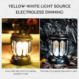Led retro outdoor camping lamp white long battery life rechargeable tent camping lamp - V.I.P Digital Presence