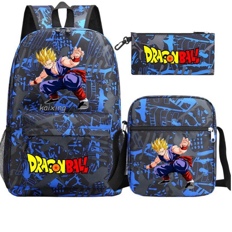 Youth Dragon Ball Backpack Student Shoulder Bag Travel Bag 3-Piece Set - V.I.P Digital Presence