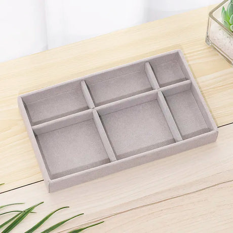 Plush jewelry storage box jewelry box rings earrings bracelets necklaces storage display shelf - V.I.P Digital Presence