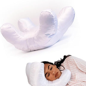 Beauty Face Satin Pillow with Memory Foam Filling Comfortable Soft Nap Cotton Pillow Peace Mind Sleep Non-Paste Makeup Headrest - V.I.P Digital Presence